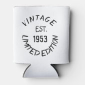 誕生日ゴルファー70thエレガントブラックパパ 缶クーラー (正面)