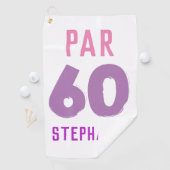 誕生日ゴルファー 面白い 60歳 ハッピーパー 彼女に ゴルフタオル (インサイチュ)