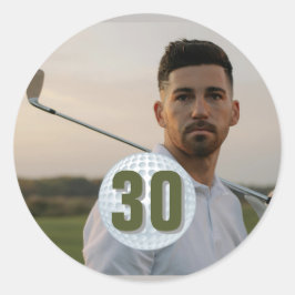 誕生日ゴルフパーティーおもしろい ラウンドシール