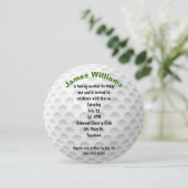 誕生日ゴルフボールパーティー招待状 招待状 (スタンド正面)