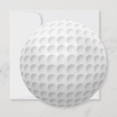 誕生日ゴルフボールパーティ招待 招待状 (裏面)