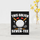 誕生日ゴルフ男性へシャツ70歳ゴルファー カード (黄色い花)