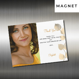 誕生日ゴールデンユーカリ感謝してい金ゴールドyou magnet マグネット招待状