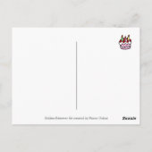 誕生日ゴールデンリトリーバー漫画 ポストカード (裏面)