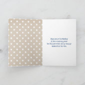 誕生日ゴールデンレトリエバーインジーンポケット カード (内部)