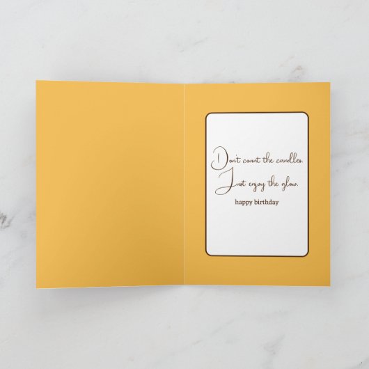 誕生日ゴールデンレトリエバーユーモア カード (内部)