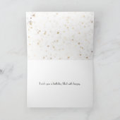 誕生日ゴールデンレトリバーとアメリカ国旗 カード (内部)