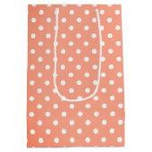 誕生日ゴールデンレトリバーとデイジー ミディアムペーパーバッグ (裏面)