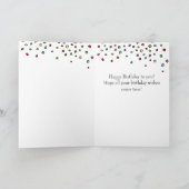 誕生日ゴールデンレトリバーマンガ カード (内部)