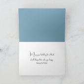 誕生日ゴールデンレトリバー古い木製ボート カード (内部)