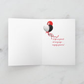 誕生日ゴールデンレトリバー カード (内部)