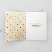 誕生日ゴールデンレトリーバー(カード付き) カード (内部)