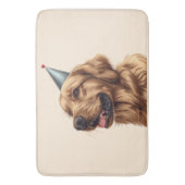 誕生日ゴールデンレトリーブドッグ バスマット (正面縦)