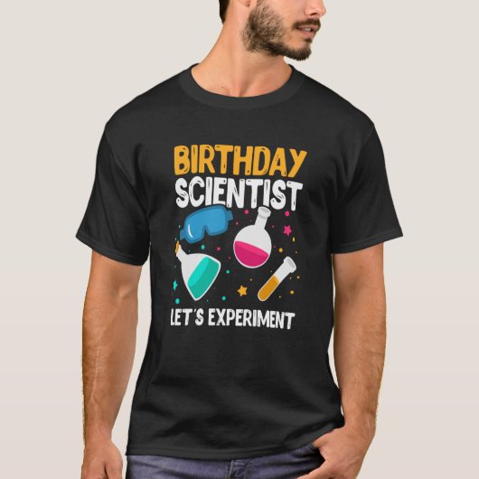 誕生日サイエンティストLet's Experiment Science B Day Tシャツ (正面)