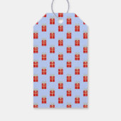 誕生日サイクカスタムリスト文字ブルー ギフトタグ (裏面)