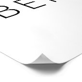 誕生日サインをプレゼント ポスター (角)