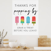 誕生日サインをプレゼント ポスター (キッチン)