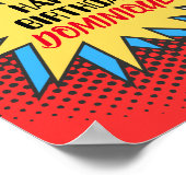 誕生日サイン、スーパーヒーローテーマ、パーソナライズ ポスター (角)