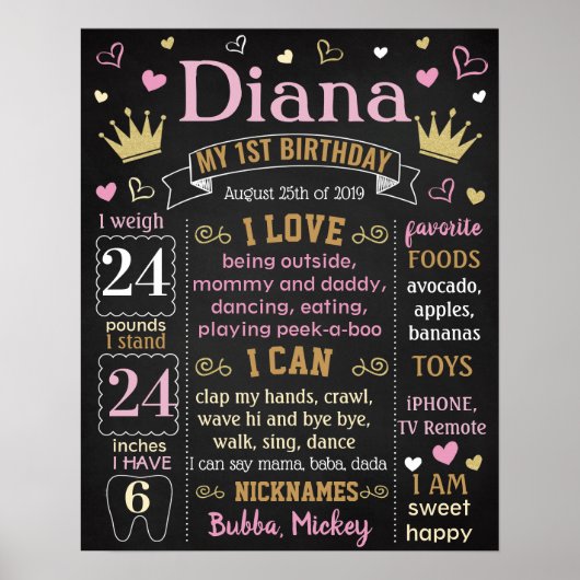 誕生日サイン ポスター (正面)