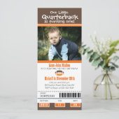 誕生日サッカーチケット 招待状 (スタンド正面)