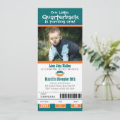 誕生日サッカーチケット 招待状 (スタンド正面)