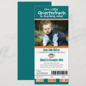 誕生日サッカーチケット 招待状 (正面/裏面)