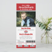 誕生日サッカーチケット 招待状 (スタンド正面)