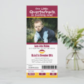 誕生日サッカーチケット 招待状 (スタンド正面)