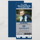 誕生日サッカーチケット 招待状 (正面/裏面)