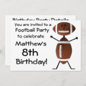 誕生日サッカーパーティの招待状 招待状 (正面/裏面)