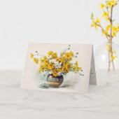 誕生日サニーフラワーズバイポール・デ・ロンプレCC1013 カード (黄色い花)