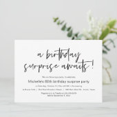 誕生日サプライズパーティーお祝い 招待状 (スタンド正面)