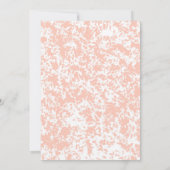 誕生日サプライズ40th女性ピンクティール(緑がかった色)フローラ 招待状 (裏面)