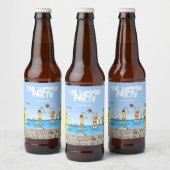 誕生日サマーパーティー ビールラベル (ボトル)