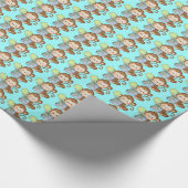 誕生日サルの漫画包装紙 ラッピングペーパー (コーナー)