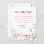 誕生日サンキューカード ポストカード (正面/裏面)