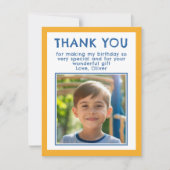誕生日サンキューキッズフォトカード サンキューカード (正面)