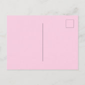 誕生日サンキューキッズフォトポストカードピンクガール ポストカード (裏面)