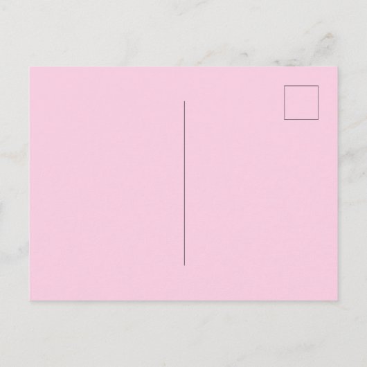 誕生日サンキューキッズフォトポストカードピンクガール ポストカード (裏面)