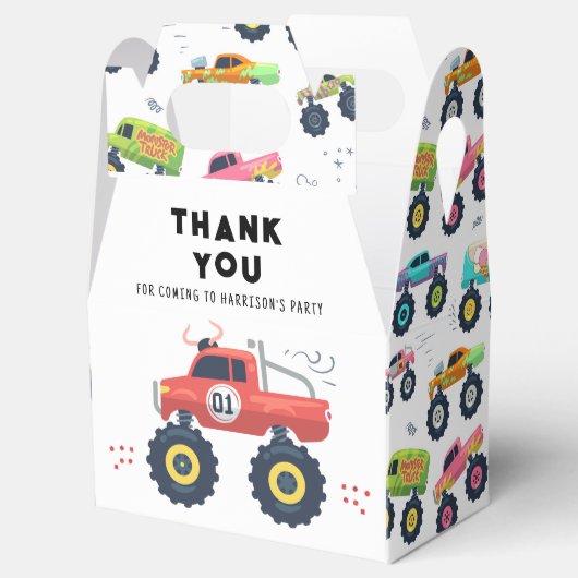 誕生日サンキューキッズモダンモンスタートラック フェイバーボックス (オープン)