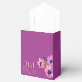 誕生日サンキューシックなピンクのフローラお気に入りボックス フェイバーボックス (オープン)