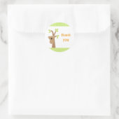 誕生日サンキューステッカー ラウンドシール (バッグ)