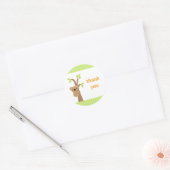 誕生日サンキューステッカー ラウンドシール (封筒)