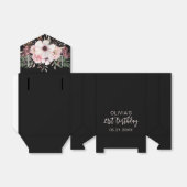 誕生日サンキューピンクフローラブラックお気に入りボックス フェイバーボックス (折り畳みなし)