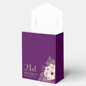 誕生日サンキューピンク花パープルお気に入りボックス フェイバーボックス (オープン)