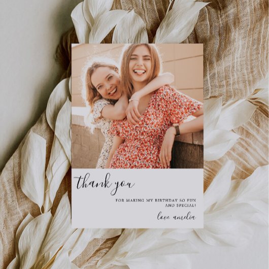 誕生日サンキューフォトカード | 結婚感謝 招待状