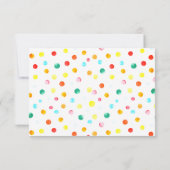 誕生日サンキューベイビーシャワー紙吹雪カード サンキューカード (裏面)