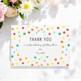 誕生日サンキューベイビーシャワー紙吹雪カード サンキューカード
