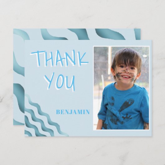 誕生日サンキューボーイズのフォトカード ポストカード (正面/裏面)