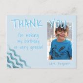 誕生日サンキューボーイズ波用フォトカード ポストカード (正面)